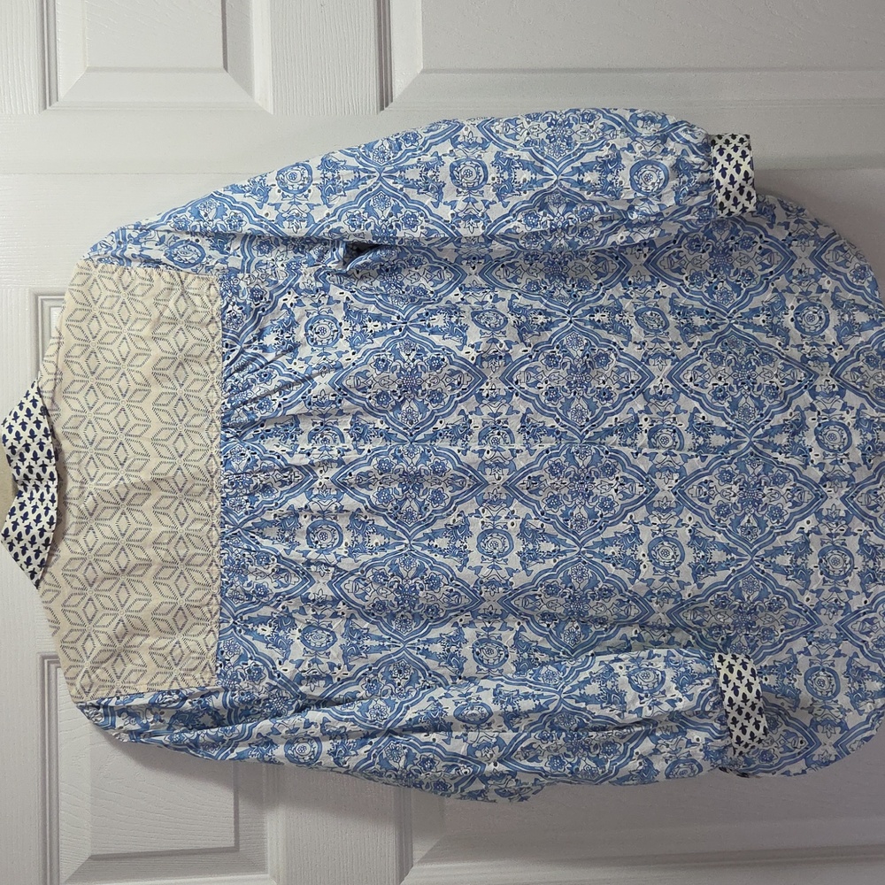 Soft Surroundings Capelle Patchwork Floral Button… - image 6